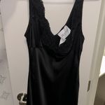 Blush black dress satin and lace  Photo 0