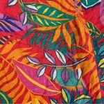 C&C California c & C California women's large linen wide leg crop tropical pants Rio Hawaiian Photo 3