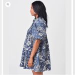 Hunter Bell jerkins printed floral tunic dress mini L boho cotton beautiful Photo 4