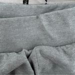 Nike  Women's Ribbed Shorts Yoga Grey and White Stripes w/Pockets Photo 7