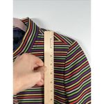 Talbots  Blazer Womens 6P Rainbow Striped Button Jacket Long Sleeve Work Casual Photo 8