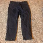 Old Navy ‎ OG Straight High Rise Black Distressed Jeans Slim Pockets Size 14 Photo 6