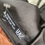 ZARA Black Satin Ruched Crop Top Photo 4