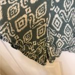 Lila Rose Lily & Rose Green Ikat Surplice Romper Boho Resort Vacation Travel One-Piece S Photo 3