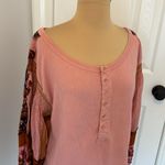 Free People  Light Magic Henley Blouse Top Photo 6