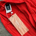 SheIn Curvy Orange Ribbed Strapless Crop Top Women’s Plus Size 3X Photo 3