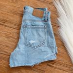 Aeropostale  Light Wash Denim Mom Shorts High Waisted Size 2 Photo 5