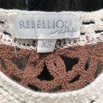 Rebellion  Crochet Vest NWT XS Photo 1
