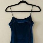 Dance & Marvel midnight blue velvet midi dress with spaghetti straps size medium Photo 5