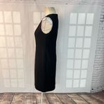 Betsey Johnson black rough seamed business professional sheath dress size 4 Photo 7