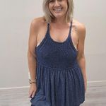 Free People  Marled Knit Sweater Halter Top Tunic - Size Small Photo 3