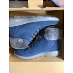 Skechers GO WALK Women's Navy Blue Faux Fur Lined Winter Boots Size 9.5 Photo 9