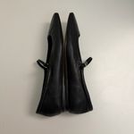 Dolce Vita Reyes Mary Jane Ballet Flats Leather Square Toe Buckle Black Silver Size 11 Photo 5