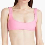 Solid & Striped  $84 Elle solid pop bubblegum braided bikini top XS Photo 0