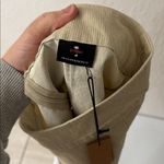 Thrills  Corduroy Style Cotton Denim Mini Pleated Skirt AU 8 US 4 NWT Tan Photo 2