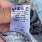 LOVE THE LABEL ANTHROPOLOGIE FLORAL CHAMBRAY BUTTONDOWN TOP LARGE Blue Photo 12