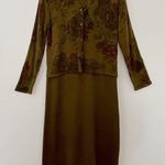 Nina Leonard vintage 80’s built in blazer wool blend knit dress L Photo 0