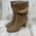 Ccocci  Darby Leopard Cheetah Print Slouchy Heeled Boots size 8 Microfiber Fall Photo 2
