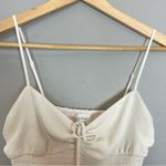 Wilfred Aritzia Ballet Camisole Top White Shirred Smocked Chiffon Size XS Tank Photo 7
