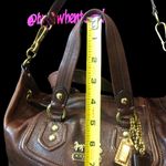 Coach Vintage Large Full Grain Brown Leather Top Handle Shoulder Bag NWOT Photo 11