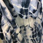 Karen Kane Ruffle Hem Maxi Dress Blue & White size S Photo 6