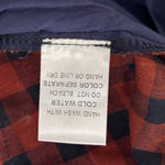 Le lis  Plaid Dark Orange Navy Blue Fit & Flare Western Dress Size Small NWT Photo 9