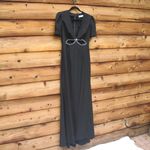 Mac Duggal NWT Puff Sleeve Black Cut Out Gown Dress 6 2630 Photo 5