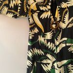 Farm Rio Anthropologie Black White Toucan Short Sleeve Jumpsuit One Piece XS Photo 6