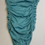 Free People Intimately Move Along Ruching Bodysuit Teal Green Sleeveless Sz XS # Photo 0