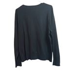 Crystal Kobe Black Cardigan Sweater Red Sequin Cardinals Button Front XL Photo 7