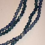 2 Elegant Blue Semi Precious Stones Beaded Boho Necklaces Photo 4