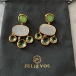 NWOT Julie Vos Gold and Green Dangle Earrings Photo 2