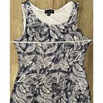 Perceptions  Navy and White Dress Petite XL Paisley Photo 2