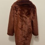frame denim FRAME Faux Fur Coat In Spice Size Medium Photo 7
