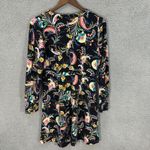 Loft Womens 2 Black Multicolor Floral Paisley Dress Boho Chic Workwear Cottage Photo 6