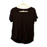 Old Navy Women's V-Neck High-Low Hem Black T-Shirt Size M Photo 0