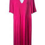 Boden Bethany Smocked Jersey Dress in Berry Pink Milk Maid Renaissance 14 Size undefined Photo 0