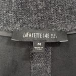 Lafayette 148 Leather Wool Cashmere sleeveless cardigan size Medium Women’s Black Photo 3