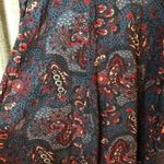 American Eagle  Maroon Paisley Long Sleeve Dress Photo 12