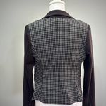 Houndstooth CLEARANCE! Black Laundry Shelli Segal Stretch Blazer Size 8 EUC Photo 1