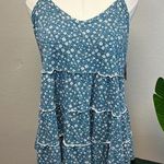 Torrid  Blue Steel Floral Tiered Swing Cami - New - Size 5 (28) Photo 0