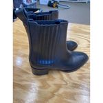 Ayeds Neil Ankle Boots Women's 5 Black Leather Pull On Block Heel Square Toe Photo 3