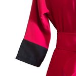 Red Black Womens Small Custom Made Fit N Flare Retro Pleat Front Dress OOAK Photo 4