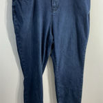 Fashion to figure Womans Blue Jeans 24 Dark Wash Elastic Waist Photo 0