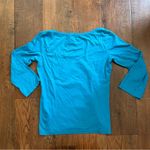 Theory  blue scoop neck top, size P Photo 1