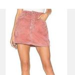 GRLFRND Gelded Sz 27 Zamora Awesome Rose Pink Corduroy Skirt Button Fly Photo 2