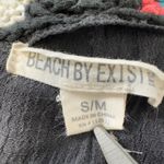 Beach By Exist Beach Cover Up Black Crochet Trimming‎ Boho  Womens Size Small Photo 5