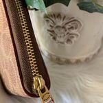 Coach RARE  Small Zip Wallet in Signature
Canvas With Love Print Photo 4