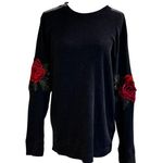 Furst of a Kind Thermal with Rose Aplique on Sleeves in Size Large Photo 1
