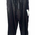 Topshop Size 10 Pants Sequin Idol Premium Black All Over Pull On Straight Leg Photo 0